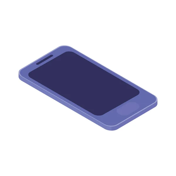 Schermo dello smartphone su sfondo bianco — Vettoriale Stock