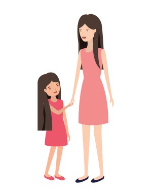 kızı avatar karakter kadınla