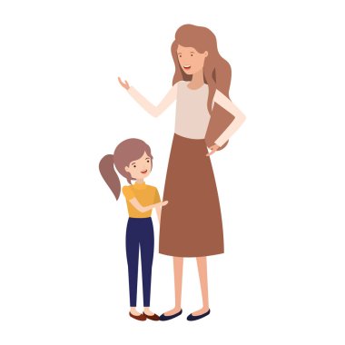 kızı avatar karakter kadınla