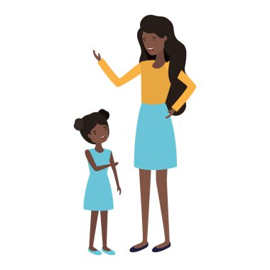 kızı avatar karakter kadınla