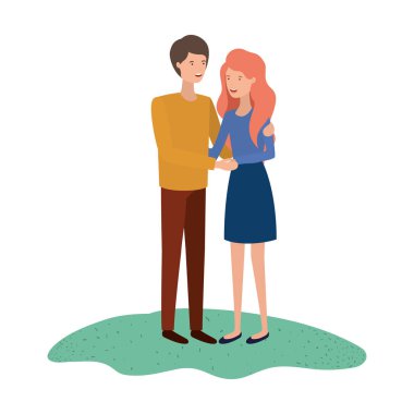 Genç çift avatar karakter