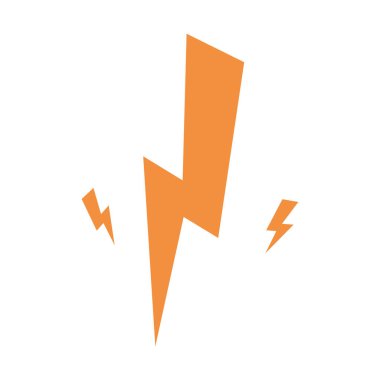 gök gürültüsü altın izole simge vektör illüstrasyon