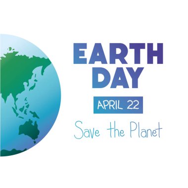 dünya gün etiket simgesi vektör illüstrasyon