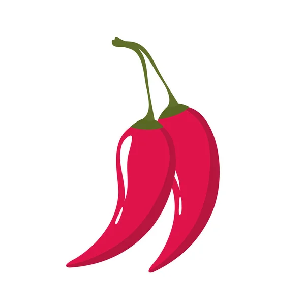 Paprika's Mexicaanse geïsoleerde pictogram — Stockvector