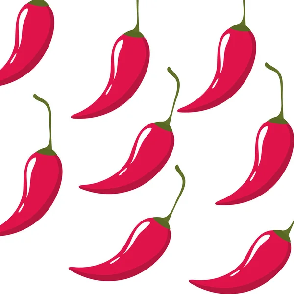 Patroon van paprika Mexicaanse geïsoleerd icoon — Stockvector