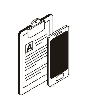 kağıt yapraklı akıllı telefon ekranı