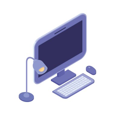 klavye ve fare ile masaüstü bilgisayar ekranı