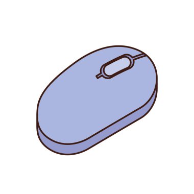 Beyaz arkaplanda bilgisayar faresi