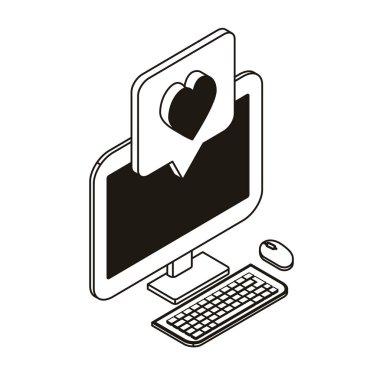 e-posta bildirimleri ile masaüstü bilgisayar ekranı