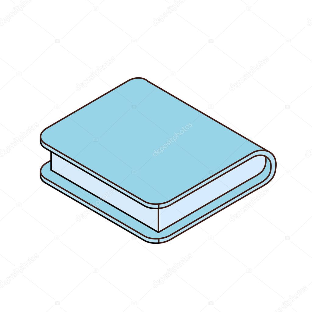 book of school with white background