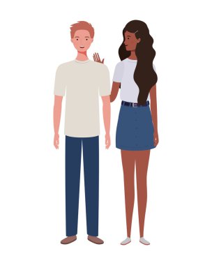 beyaz arka plan üzerinde duran insanlar çift