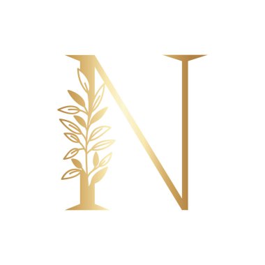 altın renk alfabesi harfi