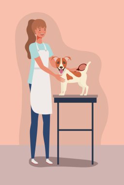 sevimli jack russell terrier köpek hayvan karakteri