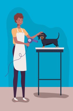 sevimli dashhund köpek hayvan karakteri