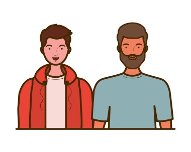 beyaz zemin üzerinde genç erkek