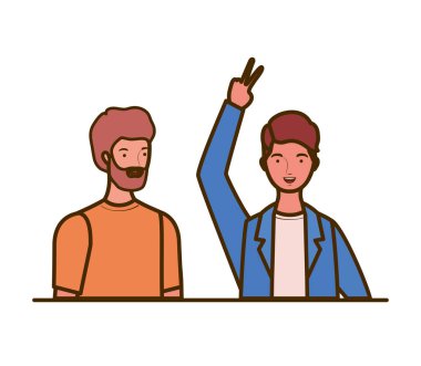 beyaz zemin üzerinde genç erkek