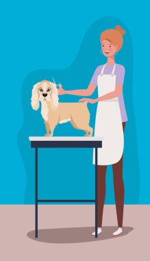 sevimli cocker spaniel köpek hayvan karakteri