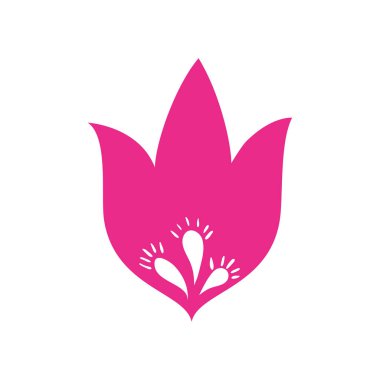 renkli çiçek izole simgesi