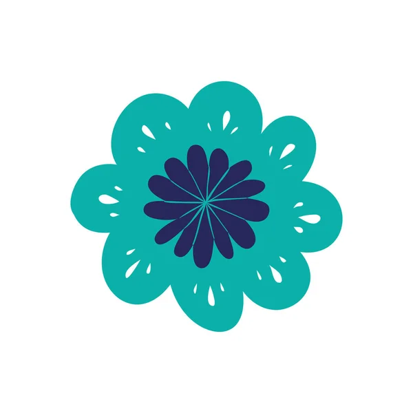 Барвиста квіткова ізольована іконка — стоковий вектор