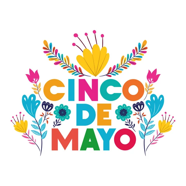 Cinco de Mayo etykieta ikona na białym tle — Wektor stockowy