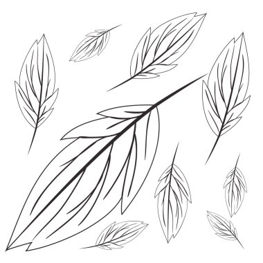 desen dal ve yaprak simgesinin