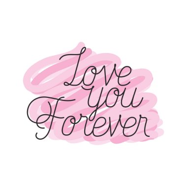 Anne etiket izole simge seni seviyorum