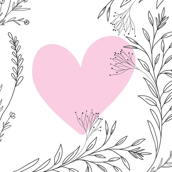 Cadre avec des fleurs icône isolée — Image vectorielle