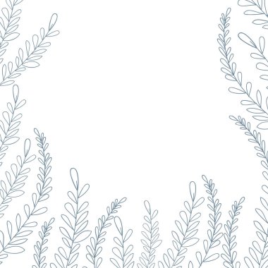 desen bitkiler ve otlar izole simgesi