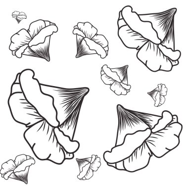 desen çiçek izole simgesinin