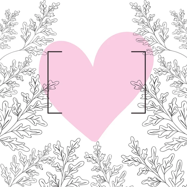 Frame met bloemen geïsoleerde pictogram — Stockvector