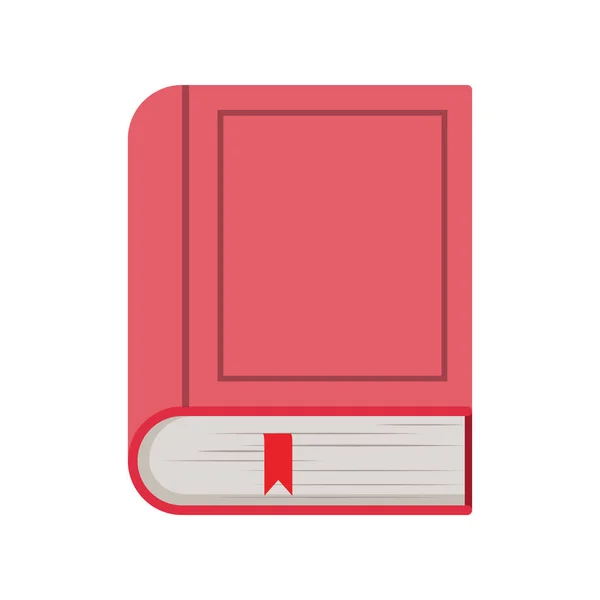 Ilustración vectorial de diseño de libro cerrado aislado — Vector de stock