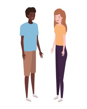 beyaz arka plan üzerinde duran insanlar çift