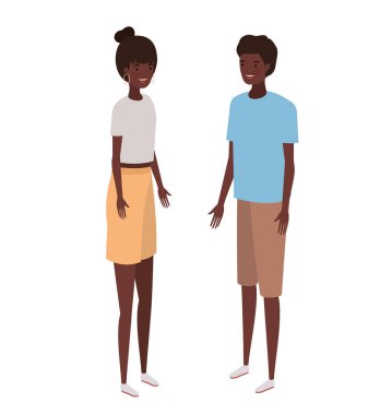 beyaz arka plan üzerinde duran insanlar çift