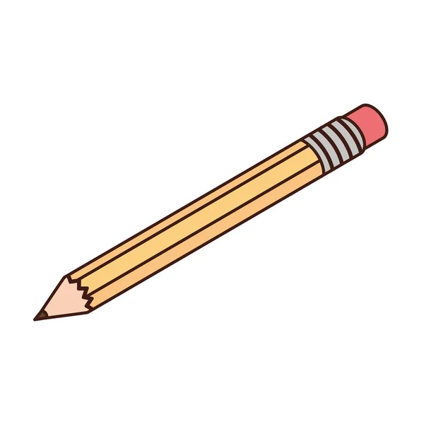 Pencil to write on white background — Stock Vector