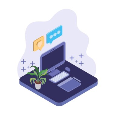 e-posta bildirimleri ile masaüstü bilgisayar ekranı