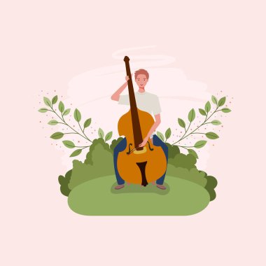 adam çello enstrüman karakteri oynuyor