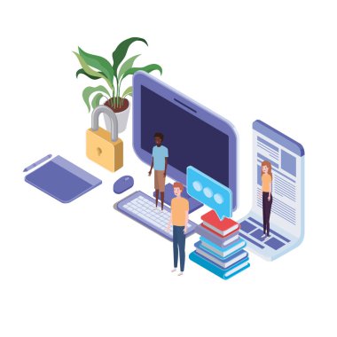 dizüstü bilgisayar ve kağıt sayfaları ile insanların grubu