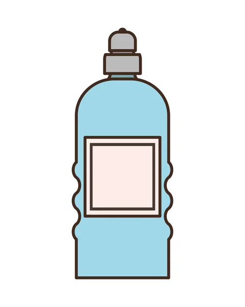 Dispenser flaska på vit bakgrund — Stock vektor