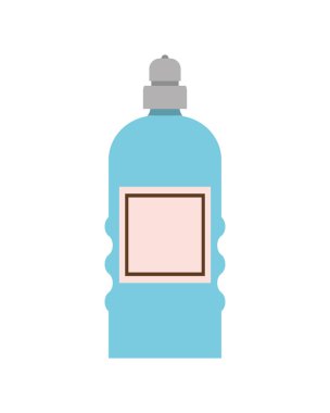 beyaz arka planda dispenser şişesi