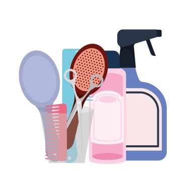 beyaz arka plan üzerinde evcil hayvan damat seti