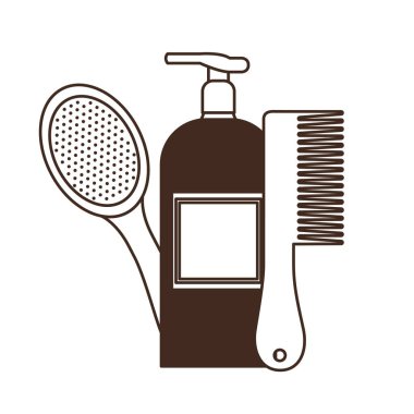 beyaz arka planda profesyonel kuaförlük araçları