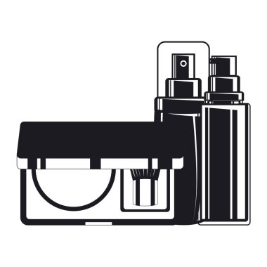 sıçrama şişesi ve gölgeler simgesi makyaj