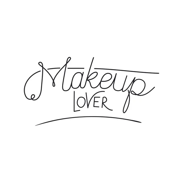 Make up calligraphy font message — Stock Vector
