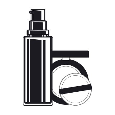 sıçrama şişe ve allık simge makyaj