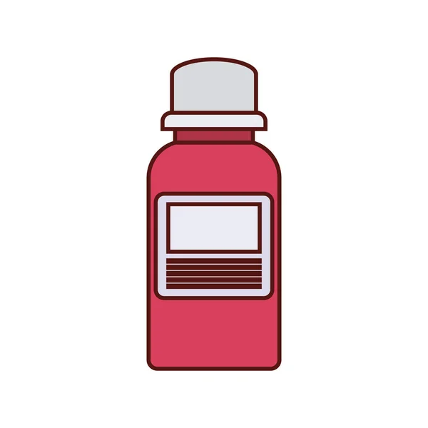 Flasche Drogen Medizin Ikone isoliert — Stockvektor