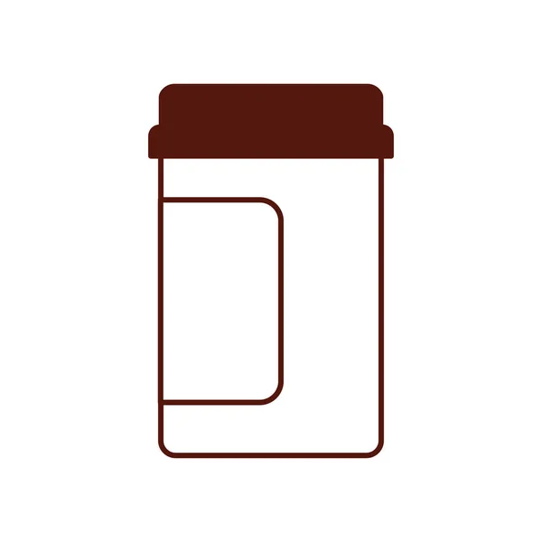 Flaska läkemedel medicin isolerad ikon — Stock vektor