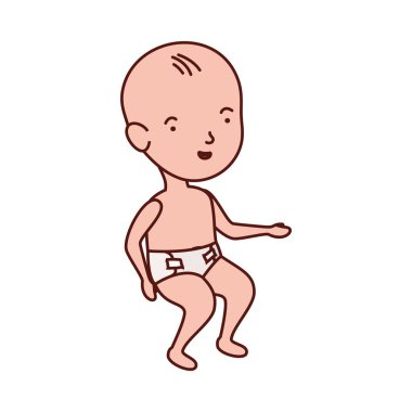 sevimli küçük erkek bebek karakter