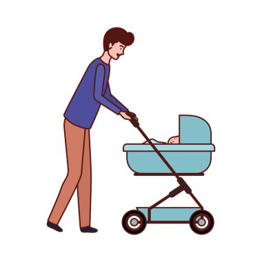 arabada küçük çocuk ile baba