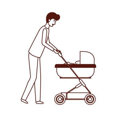 arabada küçük çocuk ile baba