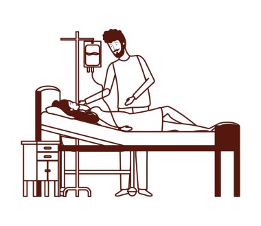 babası ile sedye hamilelik kadın